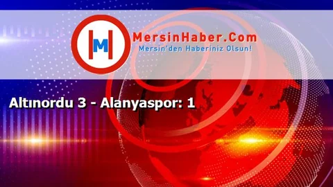 Altınordu 3 - Alanyaspor: 1