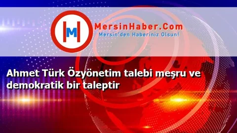 Ahmet Türk Özyönetim talebi meşru ve demokratik bir taleptir