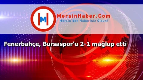 Fenerbahçe, Bursaspor'u 2-1 mağlup etti