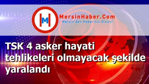 TSK 4 asker hayati tehlikeleri olmayacak şekilde yaralandı