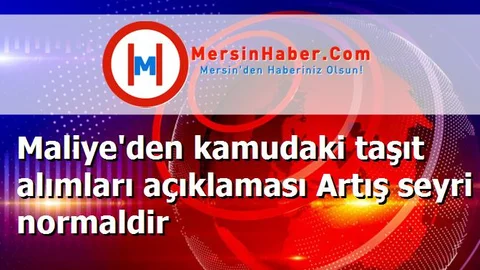 Maliye'den kamudaki taşıt alımları açıklaması Artış seyri normaldir