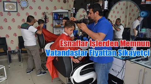 Mersin’de Berberlerin Bayram Bereketi