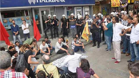 İzmir'deki 'Kobani' eyleminde 37 kişi gözaltına alındı