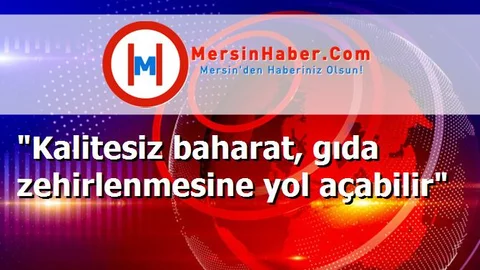 "Kalitesiz baharat, gıda zehirlenmesine yol açabilir"