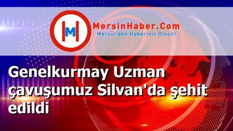 Genelkurmay Uzman çavuşumuz Silvan'da şehit edildi