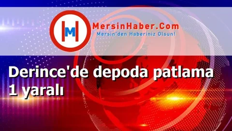 Derince'de depoda patlama 1 yaralı