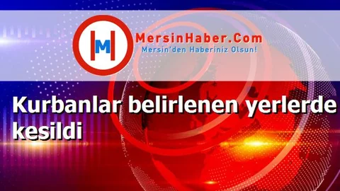 Kurbanlar belirlenen yerlerde kesildi