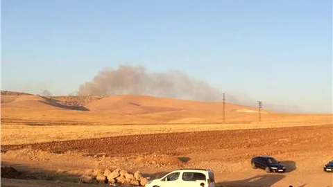 Operasyon sonrası Bagok Dağında yangın çıktı