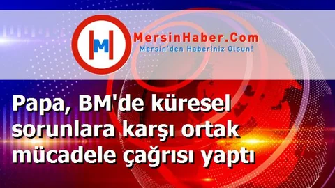 Papa, BM'de küresel sorunlara karşı ortak mücadele çağrısı yaptı