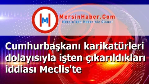 Cumhurbaşkanı karikatürleri dolayısıyla işten çıkarıldıkları iddiası Meclis'te
