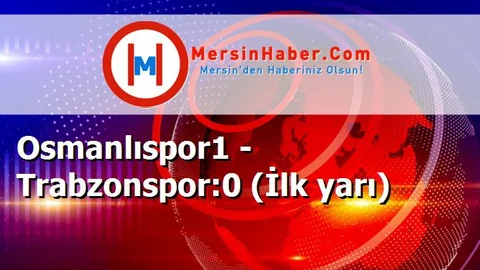 Osmanlıspor1 - Trabzonspor:0 (İlk yarı)