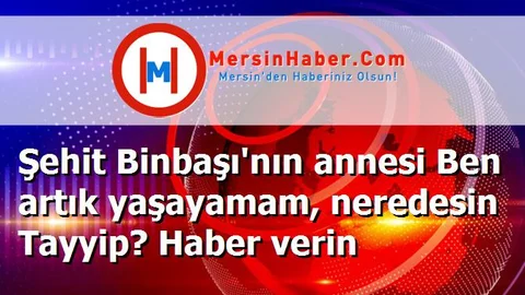 Şehit Binbaşı'nın annesi Ben artık yaşayamam, neredesin Tayyip? Haber verin