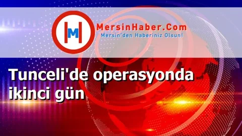 Tunceli'de operasyonda ikinci gün