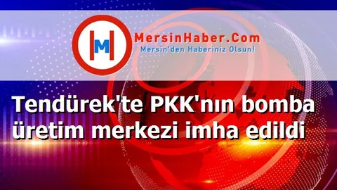 Tendürek'te PKK'nın bomba üretim merkezi imha edildi