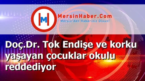 Doç.Dr. Tok Endişe ve korku yaşayan çocuklar okulu reddediyor
