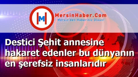 Destici Şehit annesine hakaret edenler bu dünyanın en şerefsiz insanlarıdır