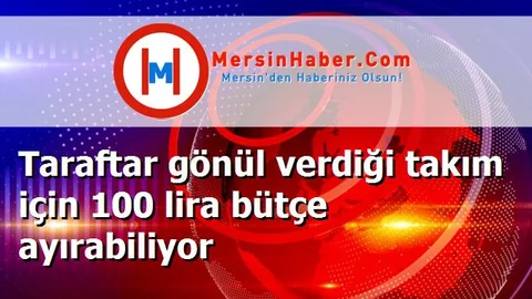 Taraftar gönül verdiği takım için 100 lira bütçe ayırabiliyor