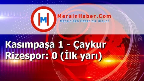Kasımpaşa 1 - Çaykur Rizespor: 0 (İlk yarı)