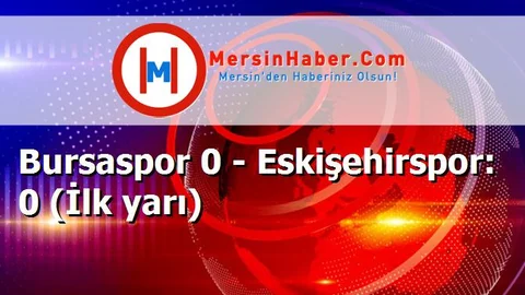 Bursaspor 0 - Eskişehirspor: 0 (İlk yarı)