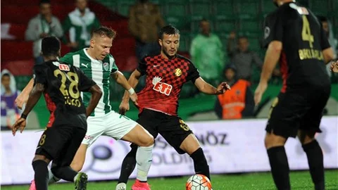 Bursaspor 2 - Eskişehirspor: 0