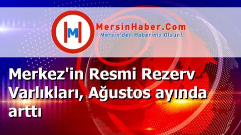 Merkez'in Resmi Rezerv Varlıkları, Ağustos ayında arttı