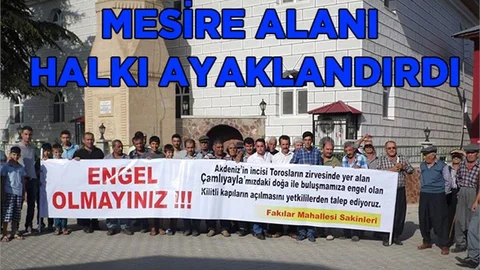 Çamlıyayla'da Mahalle Sakinleri Aynı Noktada Buluştular