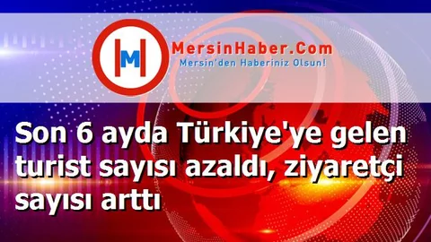Son 6 ayda Türkiye'ye gelen turist sayısı azaldı, ziyaretçi sayısı arttı