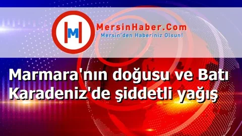 Marmara'nın doğusu ve Batı Karadeniz'de şiddetli yağış