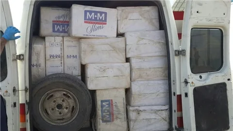 Batman'da 72 bin paket kaçak sigara ele geçirildi