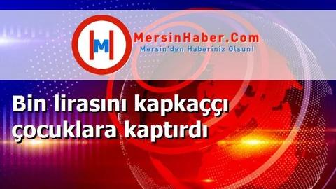 Bin lirasını kapkaççı çocuklara kaptırdı