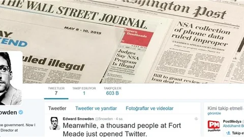 ABD'nin sırlarını açığa çıkaran Snowden, Twitter’da hesap açtı