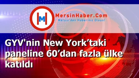 GYV'nin New York’taki paneline 60’dan fazla ülke katıldı