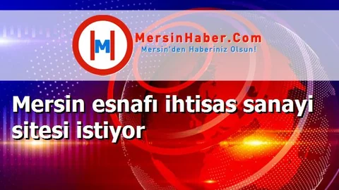 Mersin esnafı ihtisas sanayi sitesi istiyor