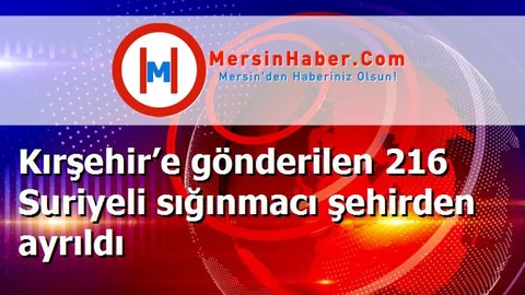 Kırşehir’e gönderilen 216 Suriyeli sığınmacı şehirden ayrıldı