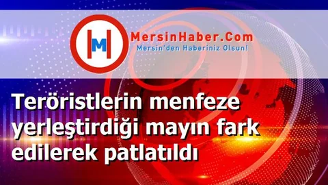 Teröristlerin menfeze yerleştirdiği mayın fark edilerek patlatıldı