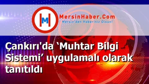 Çankırı'da ‘Muhtar Bilgi Sistemi’ uygulamalı olarak tanıtıldı