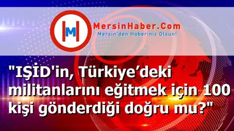"IŞİD'in, Türkiye’deki militanlarını eğitmek için 100 kişi gönderdiği doğru mu?"