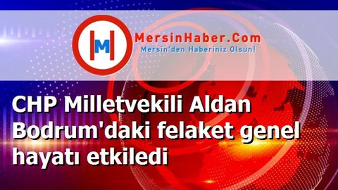 CHP Milletvekili Aldan Bodrum'daki felaket genel hayatı etkiledi