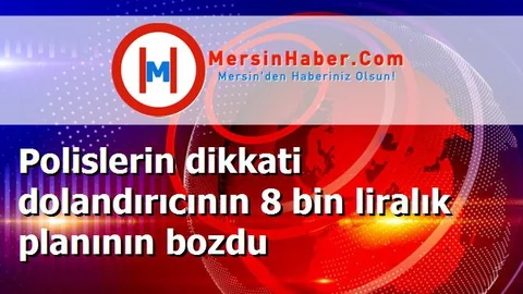 Polislerin dikkati dolandırıcının 8 bin liralık planının bozdu