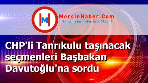 CHP'li Tanrıkulu taşınacak seçmenleri Başbakan Davutoğlu'na sordu
