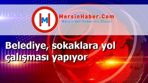 Belediye, sokaklara yol çalışması yapıyor