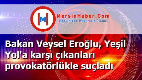 Bakan Veysel Eroğlu, Yeşil Yol'a karşı çıkanları provokatörlükle suçladı