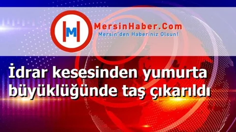 İdrar kesesinden yumurta büyüklüğünde taş çıkarıldı
