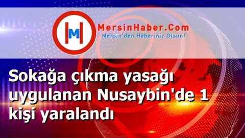 Sokağa çıkma yasağı uygulanan Nusaybin'de 1 kişi yaralandı