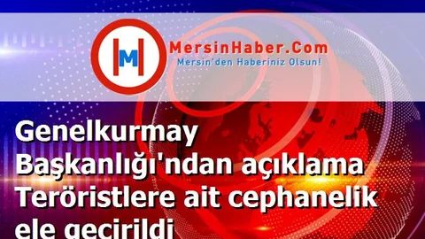 Genelkurmay Başkanlığı'ndan açıklama Teröristlere ait cephanelik ele geçirildi