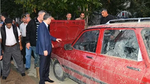 Bakan Kılıç, Havza'da selde zara gören vatandaşı ziyaret etti