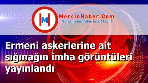 Ermeni askerlerine ait sığınağın imha görüntüleri yayınlandı