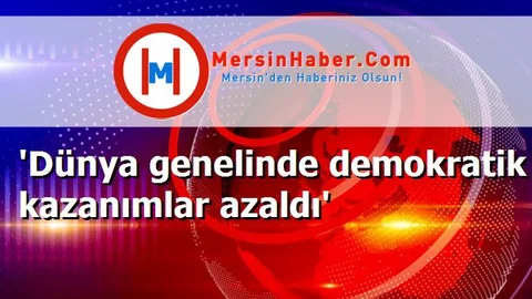 'Dünya genelinde demokratik kazanımlar azaldı'