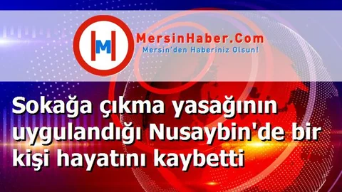 Sokağa çıkma yasağının uygulandığı Nusaybin'de bir kişi hayatını kaybetti