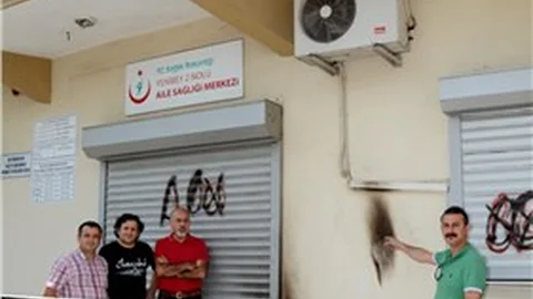 Adana'da sağlık merkezine molotof kokteyli saldırı